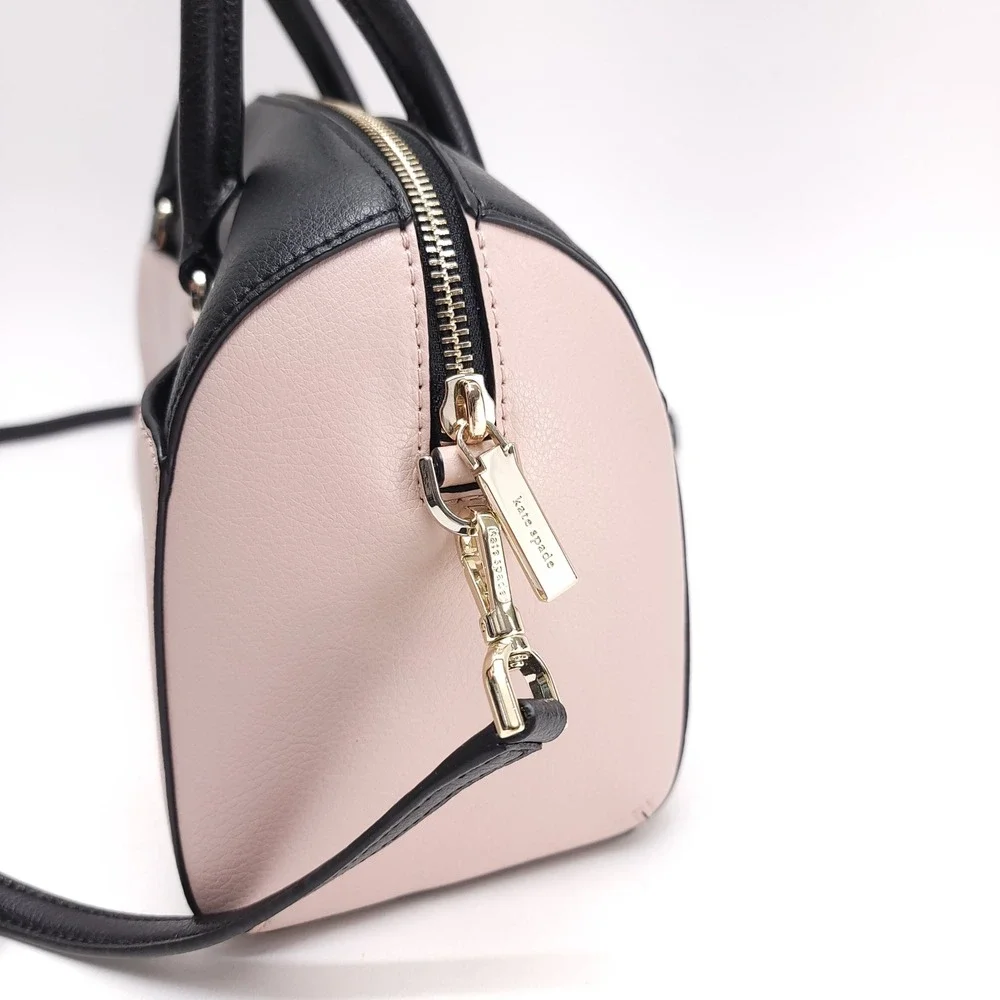 Kate Spade Disney Minnie Mouse Satchel‎ Crossbody Bag Black Pink Leather K4760